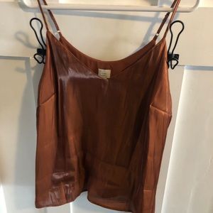 SOLD Rust silk top